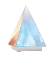 Himalyan GLOW Acrylic desk Lamp-USB Powered-colorful-wooden base-9.76"-indoor
