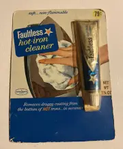 Vintage Unopened Tube Package Faultless Hot Iron Cleaner 1968 Sealed