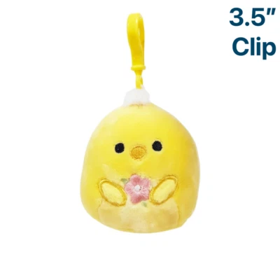 Chick with Flower ~ 3.5"Clip On 2024 Easter Squishmallow Plush ~ LIMIT 1 PER CUS