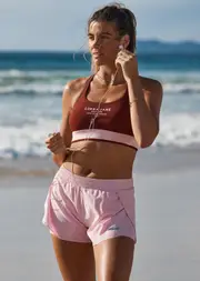 [Lorna Jane] Lightspeed Phone Pocket Run Shorts in Pink, Size - Small S Sweet Pink