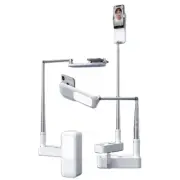 Bluetooth Phone Stand w/ LED Light Recording Content Creator Selfie 360 Rotation