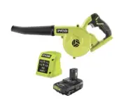 RYOBI 18V ONE+ WORKSHOP CORDLESS BLOWER plus 2.0AH BATTERY & CHARGER KIT, NEW