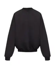 logo-print drop-shoulder sweatshirt M Black/White