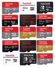 Micro SD SanDisk 16GB 32GB 64GB 128GB 256GB 512GB 1TB Ultra Extreme Pro Memory