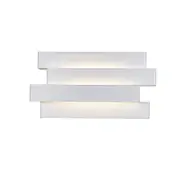 Nagoya Up & Down Wall Light White Aluminium 3CCT - NAGOYA