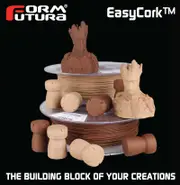 Cork-filled PLA based filament EasyCork 2.85mm Light 500 gram 3D Printer Filament