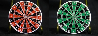 Dart Board Challenge Coin