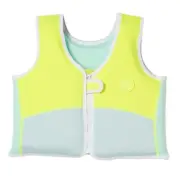 Sunnylife Salty the Shark Swim Vest (3-6 Years) Neon Yellow