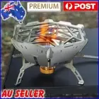 Camping Gas Stove Wind Shield Gas Stove Rack 6 Plates Lightweight for Cooking