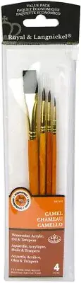 3 Pack Royal & Langnickel(R) Sable/Camel Value Pack Brush Set-4/Pkg 9112