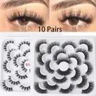 Strips Lashes Eyelashes Extension Strips Faux Mink Hair D Curl Lashes Extension