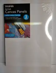 Marseilles Studios Artist Cotton Canvas Panels 3 Pack MDF Board 12x16. New