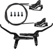 Hydraulic Bike Brakes | Ergonomic Anti-Slip Grip Brakes Set for Bike | Wear-Resistant Replacement Parts for Adults Beginners Enthusiasts Professionals
