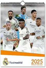 Grupo Erik Wall Calendar 2025 - Real Madrid / A3 Calendar 2025, A3 Wall Planner 2025, Family Planner Calendar 2025 / Football Calendar 2025, Real Madrid 2024-2025