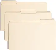 Smead Fastener File Folder with SafeSHIELD® Fasteners, 2 Fasteners, Reinforced 1/3-Cut Tab, Legal Size, Manila, 50 per Box (19555)