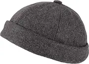 [WITHMOONS] Brimless Wool Watch Cap Docker Hat Harbour Adjustable YT51232
