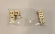 Pokemon TCG Sword And Shield Set of 6 Metal Damage Counter Dice Gold&Black Promo