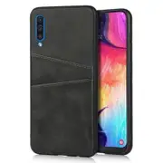 Leather Card Slot Phone Case For Samsung Galaxy A50 Black Cases Covers & Skins