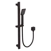 Best BM Bathroom Square Shower Rail Handset BSH01 Matte Black