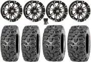 High Lifter HL3 14" Wheels Machined 26" Bear Claw HTR Tires Textron Wildcat XX
