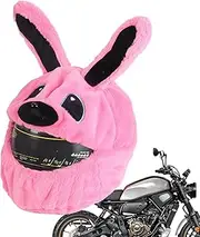 Cute Motorcycle Hat Cover - Adjustable Helmet Accessories Motorcycle Hat Cover | Milky Silk Cartoon Protective Plush Protective Helmet Liner Bicycle Hat Cover for Men Women