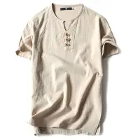 在飛比找Yahoo!奇摩拍賣優惠-summer Men V-neck print T-shir