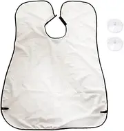 Shaving Bib Barber Bib with Suction Cups Men's Beard Repair Styling Apron White One Size