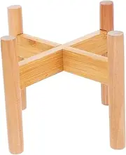 Totority Wooden Flower Display Stand Multi-functional Indoor Holder Corner Planter Storage Shelf for Room Balcony Modern Decor