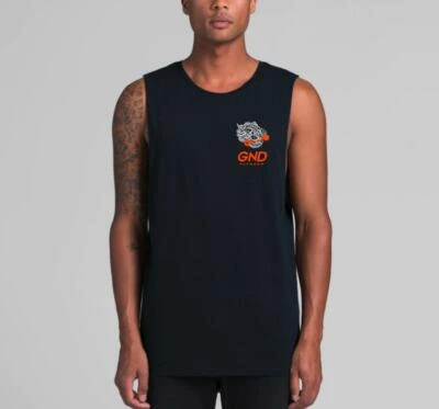 GND Big Cat Barbell Tank // Navy