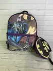 DC Comics Batman All Over Print Faux Leather Mini Backpack Bag With Coin Purse