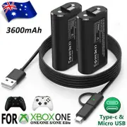 For Xbox One S X/Series X S Controller 2 Rechargeable Battery Pack+USB-C Cable