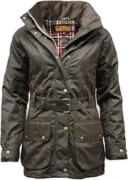 [Game Technical Apparel] Game Cantrell Padded Antique Waxed Jacket Brown Small Brown