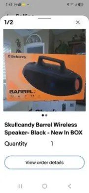 Skullcandy Barrel XT LED Party Speaker (Black)