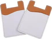 VILLFUL 2pcs Sublimation Phone Card Holders Ultra Thin Adhesive Wallet Sleeve for Id Credit Cards Fit for Smartphones No Residue Upon Removal