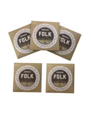 D'Addario Guitar Strings 5 Sets EJ34 Folk Nylon, Ball End