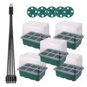LED Grow Light 6/12 holes Seed Starter Trays Plant Grow Box Seedling Trays Ger