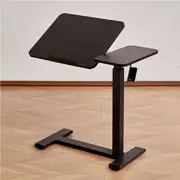 Black Hidden Casters 0-60??Tilt Overbed Gas Lift Press Bedside Sofa Side Table Office Bedroom