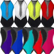 Kids Girls Sleeveless Ballet Leotard Gymnastics Dance Unitards Tumbling Jumpsuit