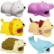 Cute Animal Bites Cable Protector Various Animal Cable Chewers Cable Prevents Cable Break Cable Protector Case for iPhone/iPad (Style 3)