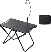 Oshhni Folding Camping Table Compact Stand Sturdy Versatile with Carry Bag, Camp Table for Beach, Outdoor Cooking, Mountaineering