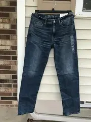 American Eagle AE NE(X)T LEVEL AIRFLEX ORIGINAL STRAIGHT JEAN DARK WASH SZ 33X34
