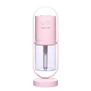 Air Humidifier For Home Mini Magic Shadow 200ml USB Projection Night Lights Ultrasonic Car Mist Maker Air Purifier - Pink