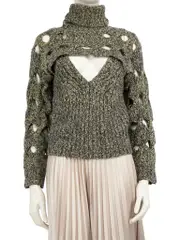 Two Piece Cutout Sweater Set