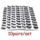 Makeup Soft Hair Handmade False Eyelashes Eye Lashes Extension Wispy Thick Long