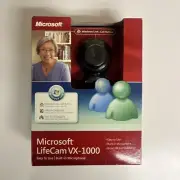 MICROSOFT : LIFECAM (webcam) Model VX-1000 w/ BUILT IN MICROPHONE New