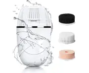 Facial Cleansing Brush Mini Electric Facial Brush Exfoliating Blackhead Removal Waterproof 3 in 1 Face Brush Skin Care