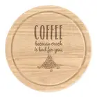 Coffee Because Crack Is Bad For You Round Chopping Cheese Board Funny