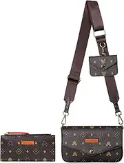 [JAMNSY] Small Crossbody Bags for Women | 3-Piece Set | Trendy Drawstring Shoulder Bag | Luxury Leather Handbag Purses for Ladies