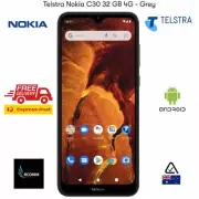 NEW Telstra Nokia C30 4G 4GX 6.82" 32GB VoLTE OK Android Mobile Phone Dark Grey