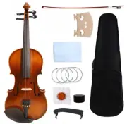 4 String Acoustic Violin 4/4 Full Size Handmade Violin For Student Beginners Kit